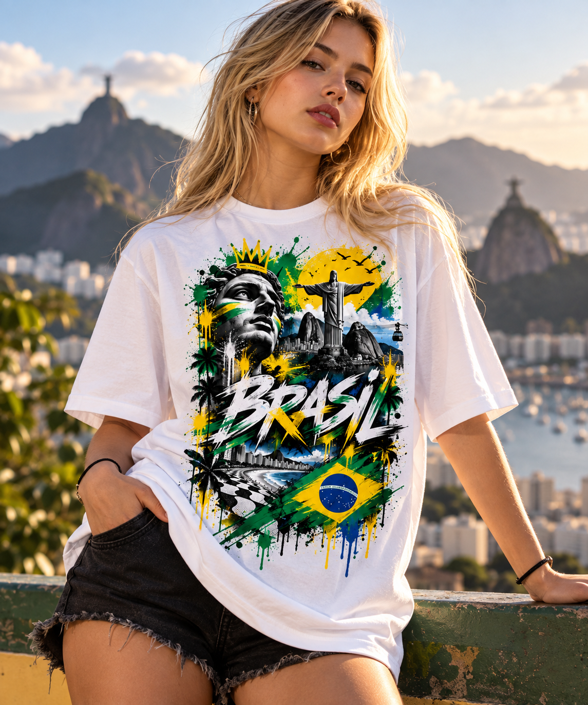 Camisa Oversized Copacabana - Coleção Brasil - Unistyle