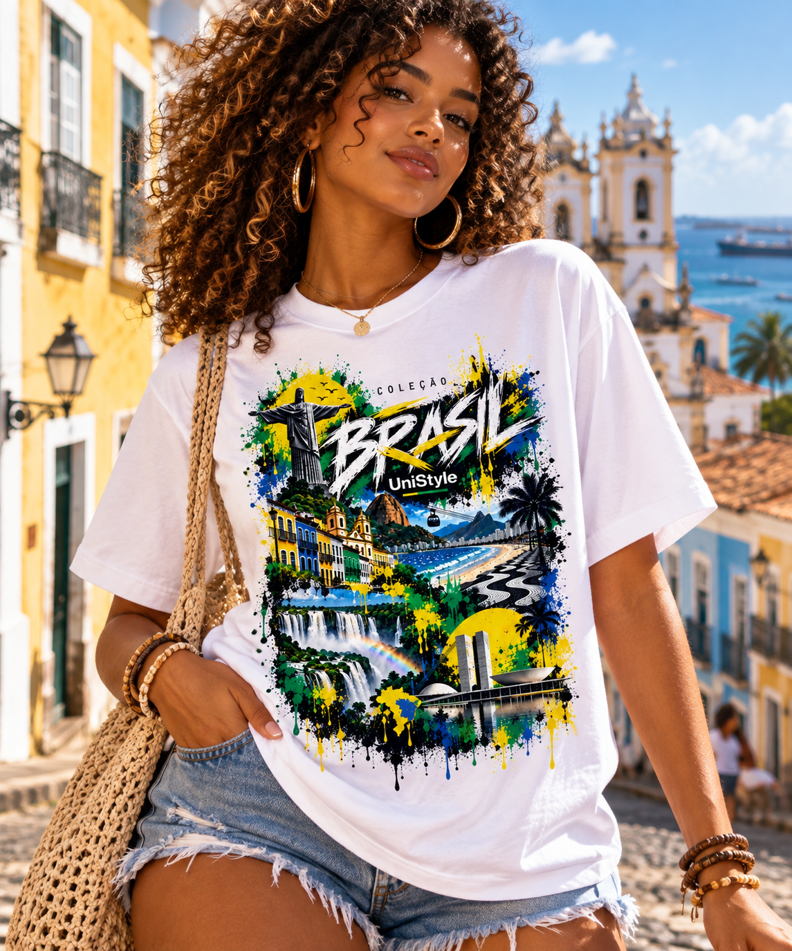 Camisa Oversized Ícons - Coleção Brasil - Unistyle
