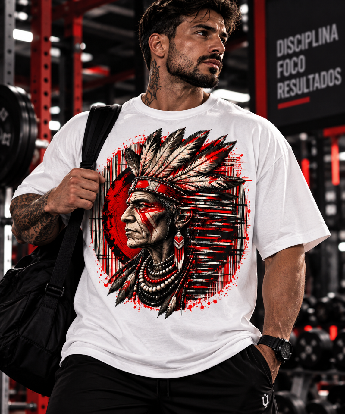 Camisa Oversized Índio - Coleção Ancestral - Unistyle